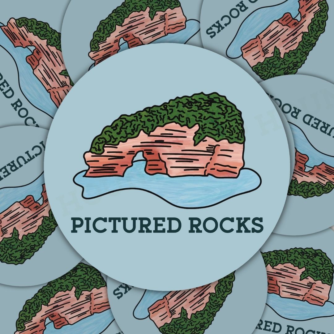 Pictured Rocks Sticker