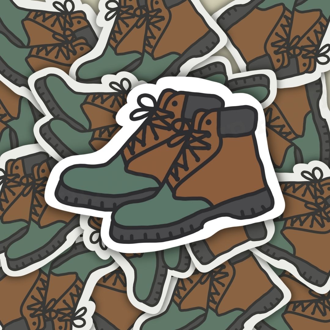 Hiking Boot Sticker