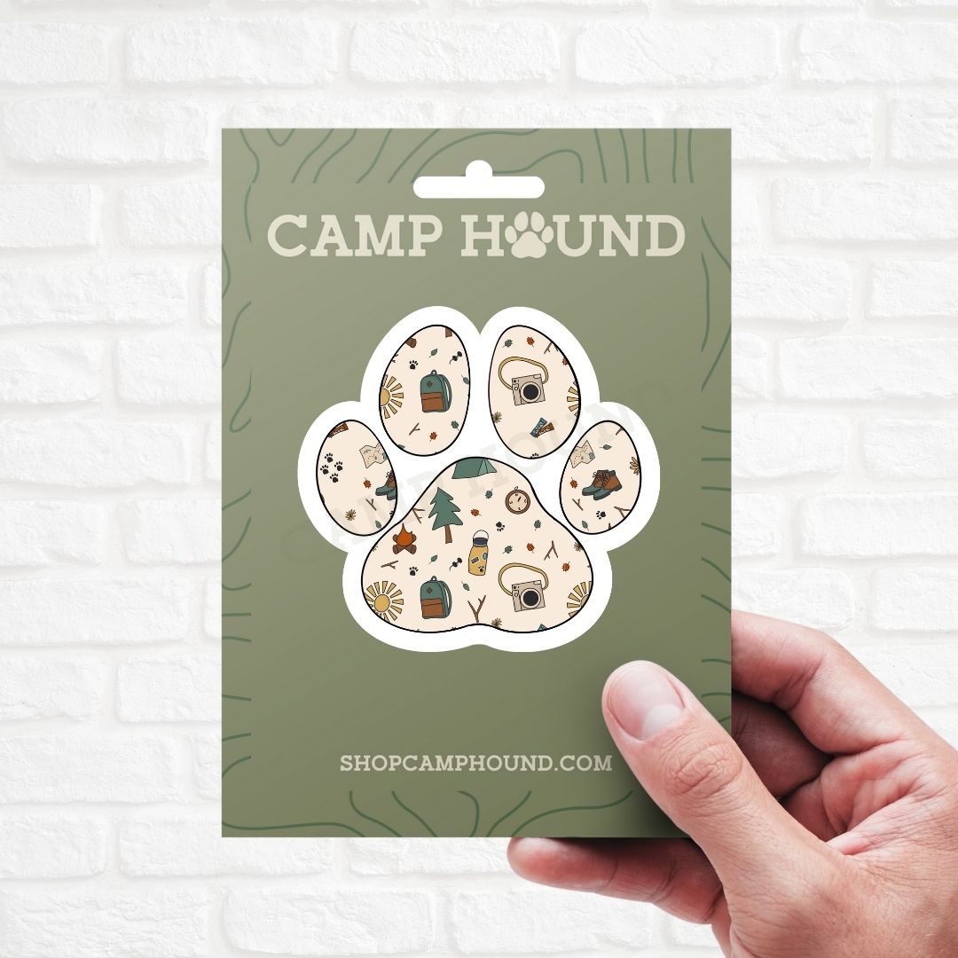 Take a Hike Paw Sticker