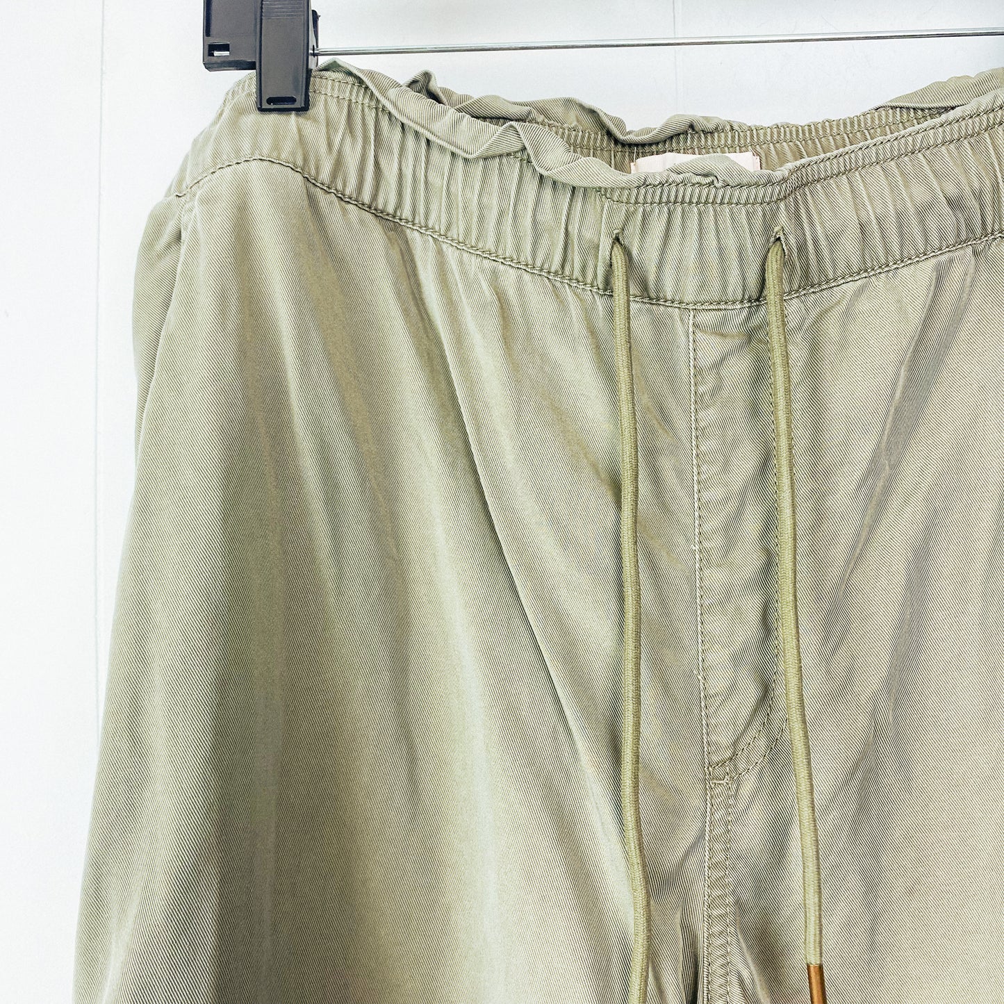Olive Flowy Pants - 2X