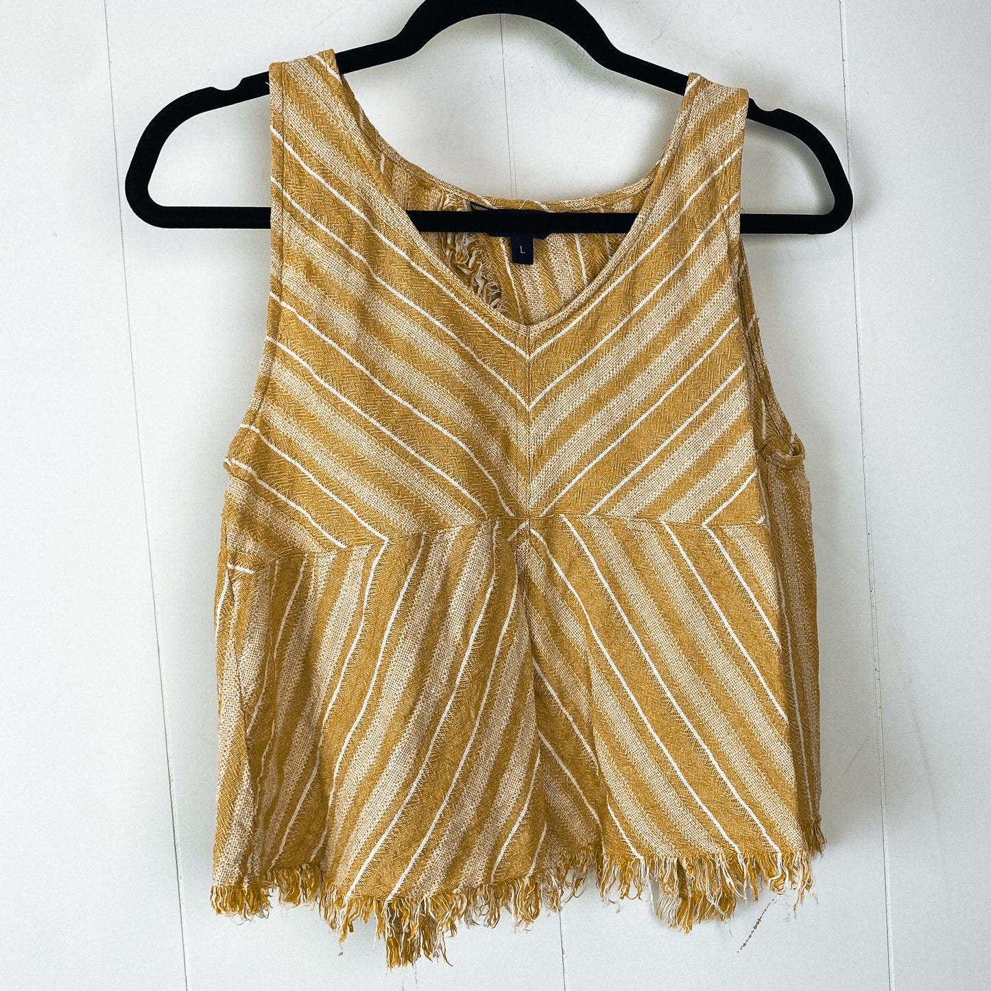 Yellow Open Back Top - L