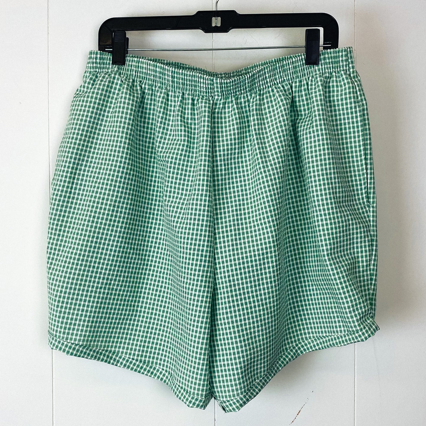 Green Gingham Shorts - XL