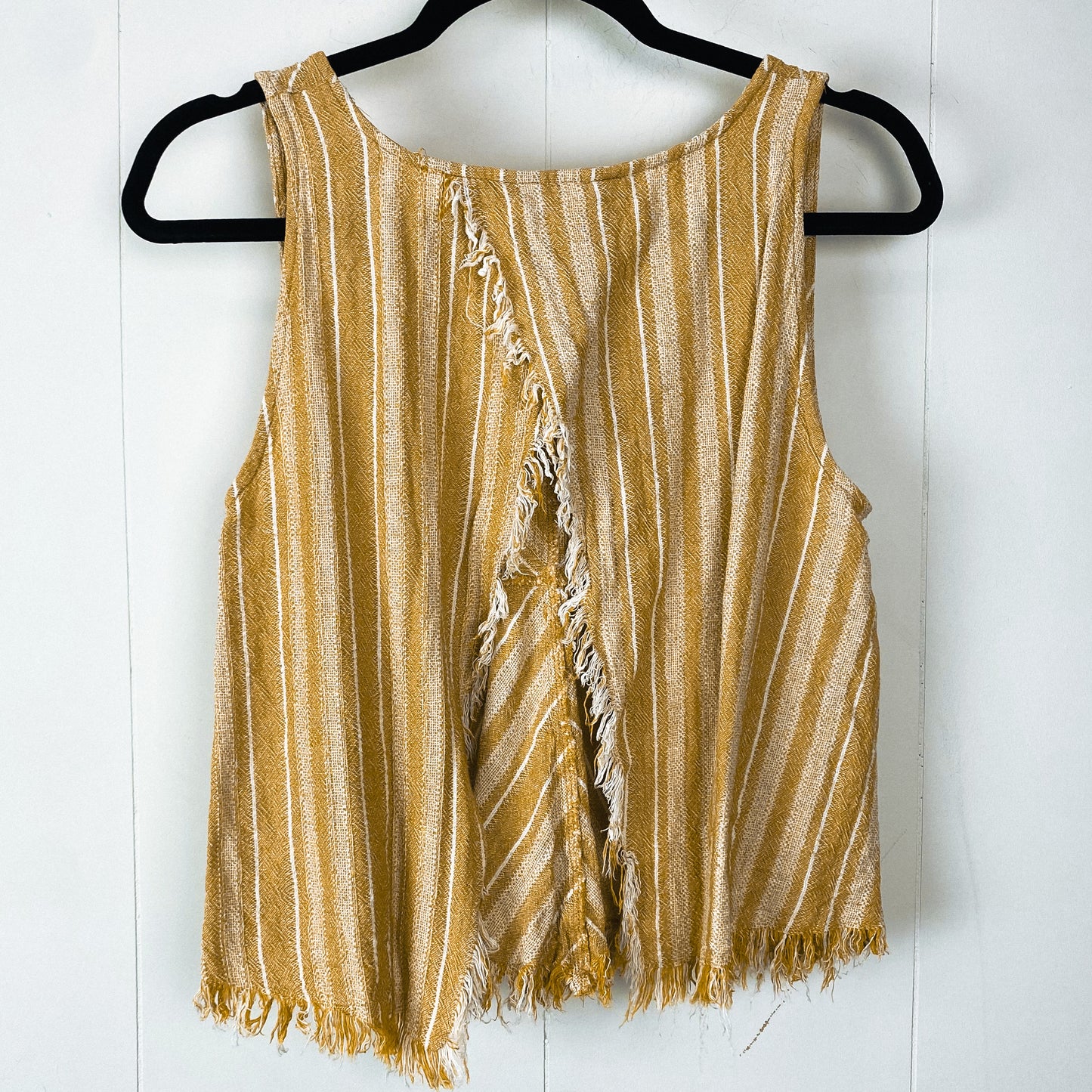Yellow Open Back Top - L