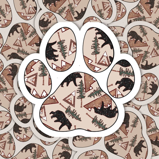 Big Bear Paw Sticker