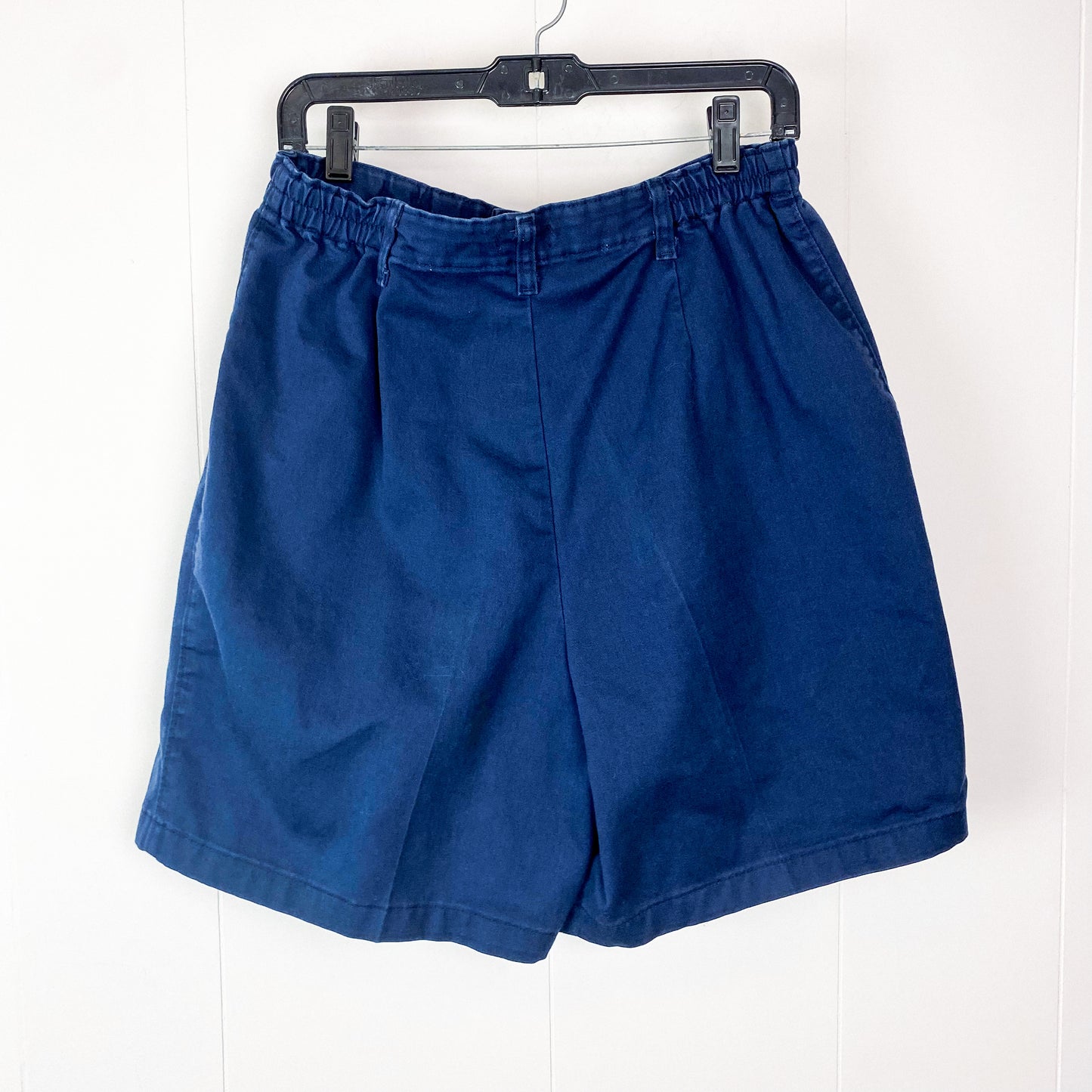 Navy Pleated Shorts - 16
