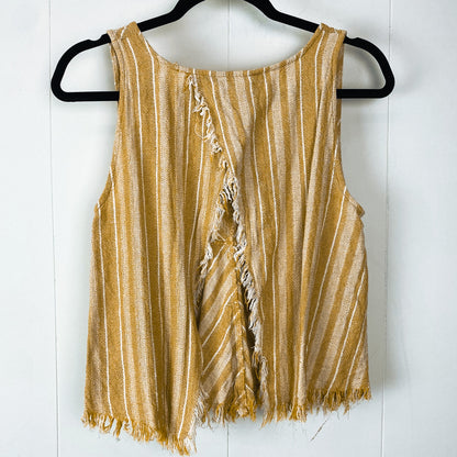 Yellow Open Back Top - L