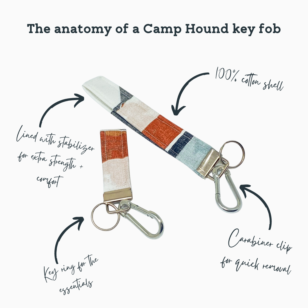 Let's Go Camping Key Fob